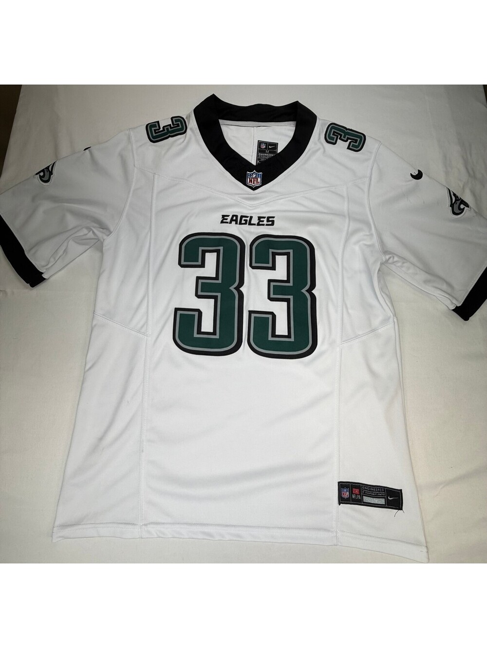 Nike NFL DRI-FIT Jersey Shirt Cooper DeJean Philadelphia Eagles 33 Size M White